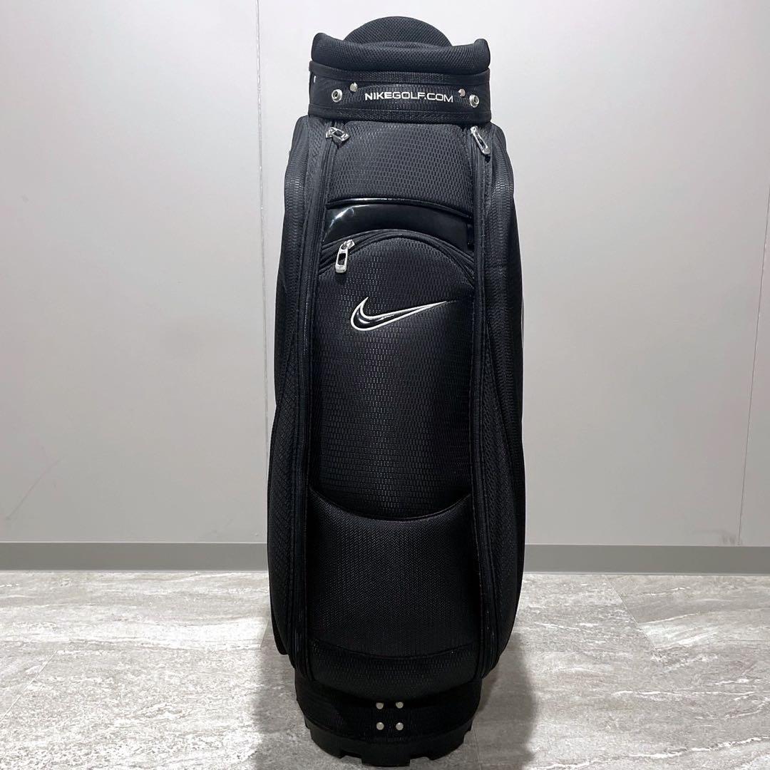 未使用級 ナイキ ゴルフ キャディバッグ ブラック ゴルフバッグ ロゴ