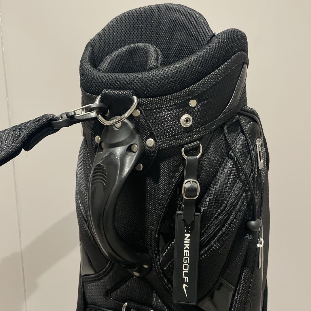 未使用級 ナイキ ゴルフ キャディバッグ ブラック ゴルフバッグ ロゴ