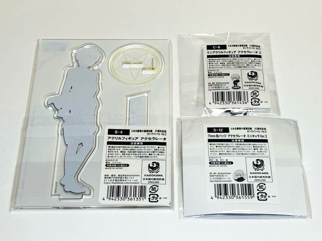 くじ引き堂 とある魔術の禁書目録 アクリルフィギュア