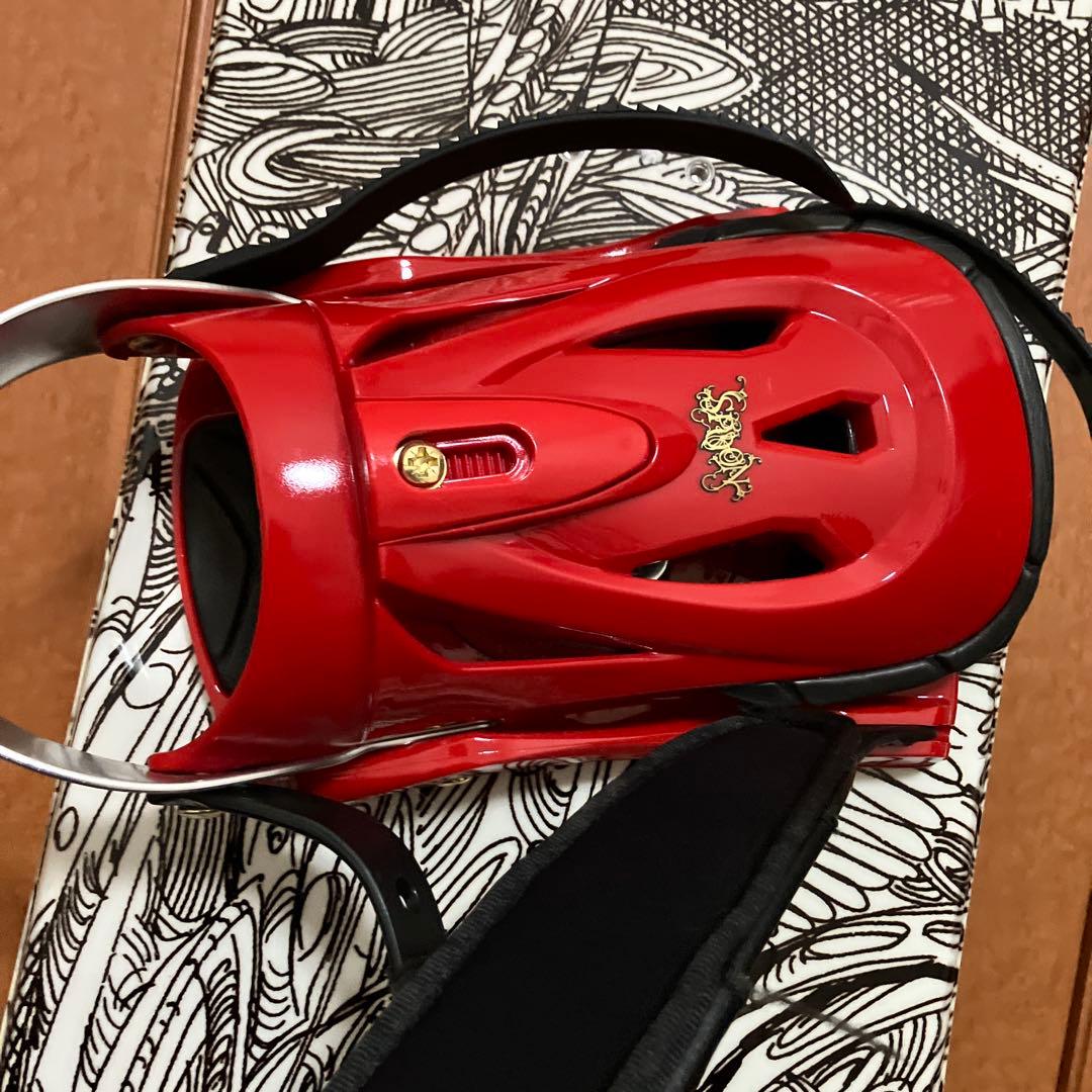 MATRIX trip スノーボード 赤バインディング