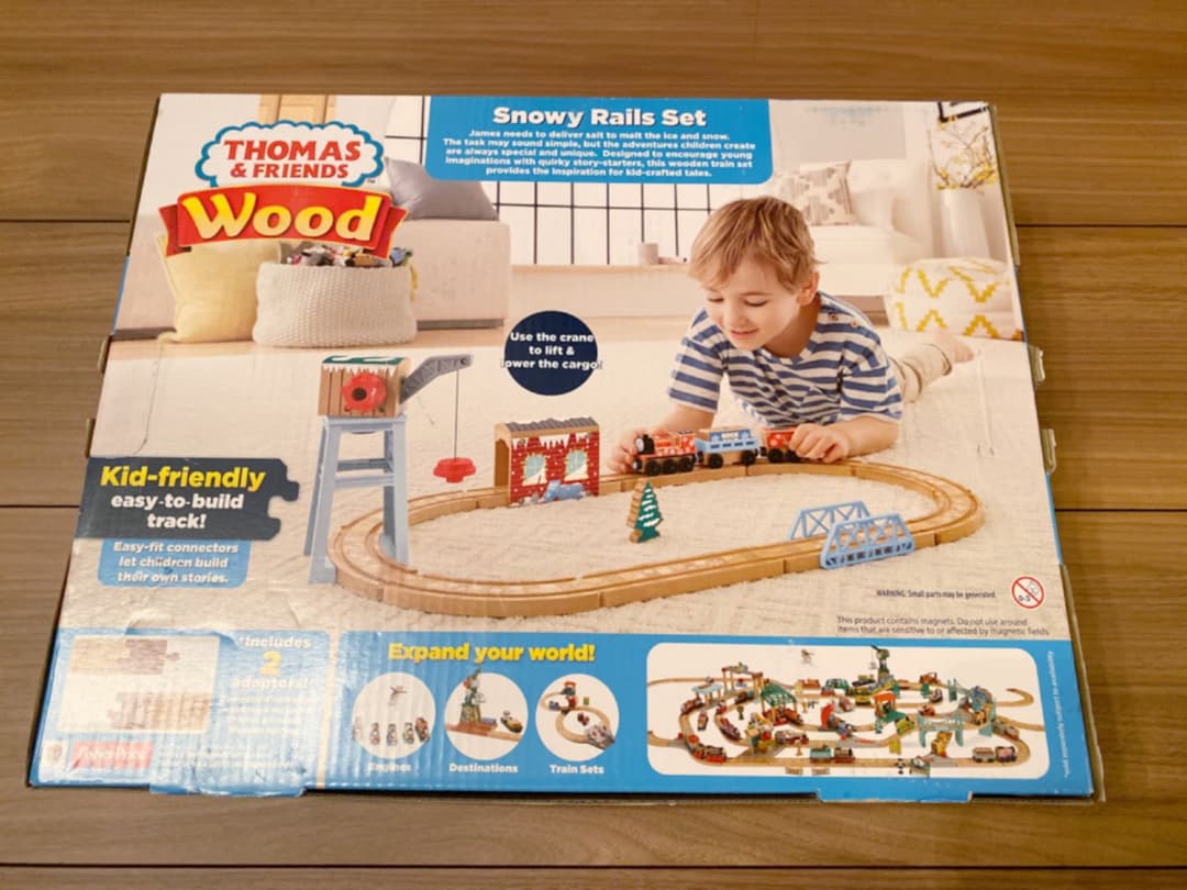 木製トーマス　ジェームスのスノーレールセット