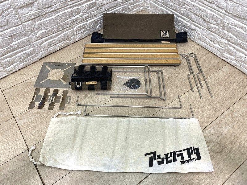 アシモクラフツ 38explore A38grate プレート付 ウッドテーブル