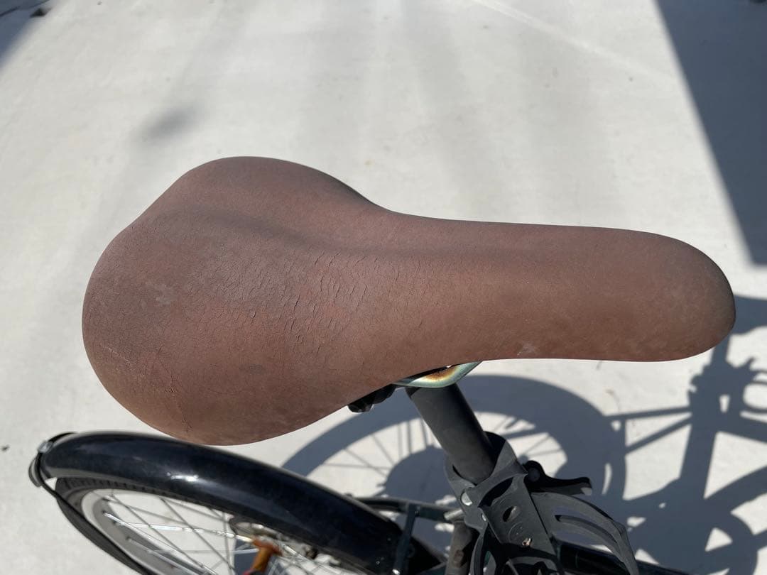 ルノー　折りたたみ自転車　緑　中古