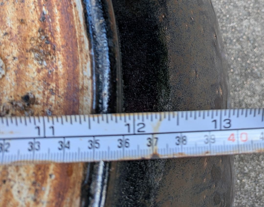 大型火鉢　青い八角形の火鉢★陶器製 直径59・内寸40.5・高さ36