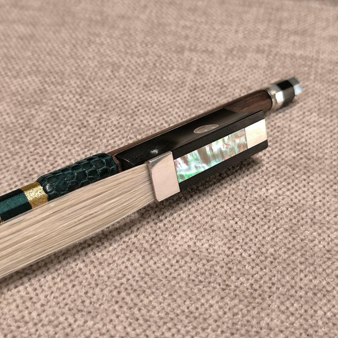 【オールド】フランス製 バイオリン弓 4/4 銀黒檀 修復済み