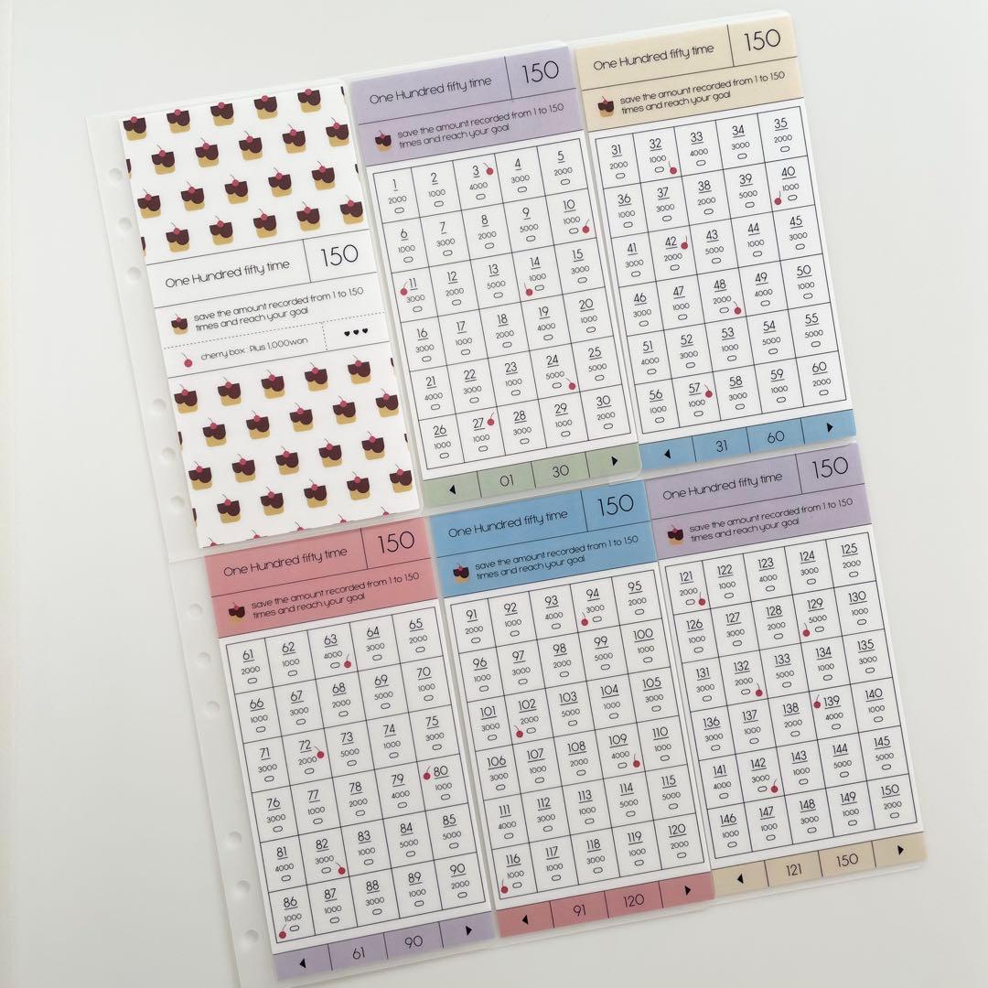 oimo　韓国　バインダー　貯金　リフィル