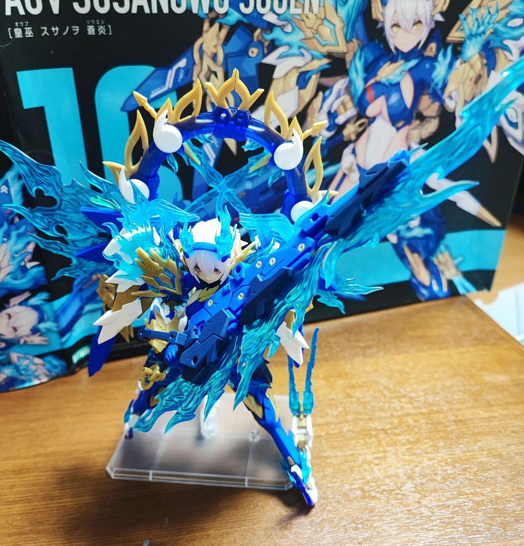 コトブキヤ メガミデバイス 皇巫 スサノヲ 蒼炎 完成品