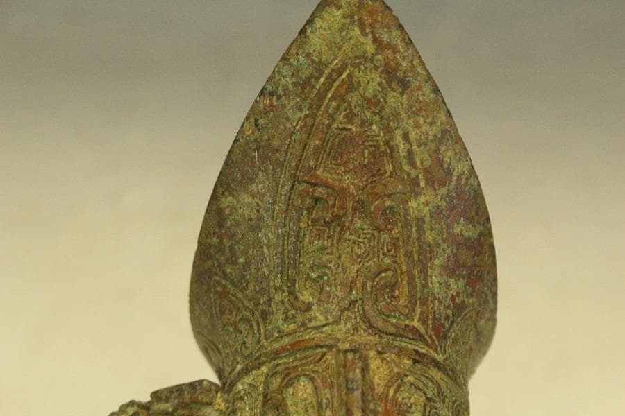 中国美術 青銅 爵(HA509)