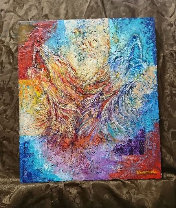 油絵 絵画 二つの思い