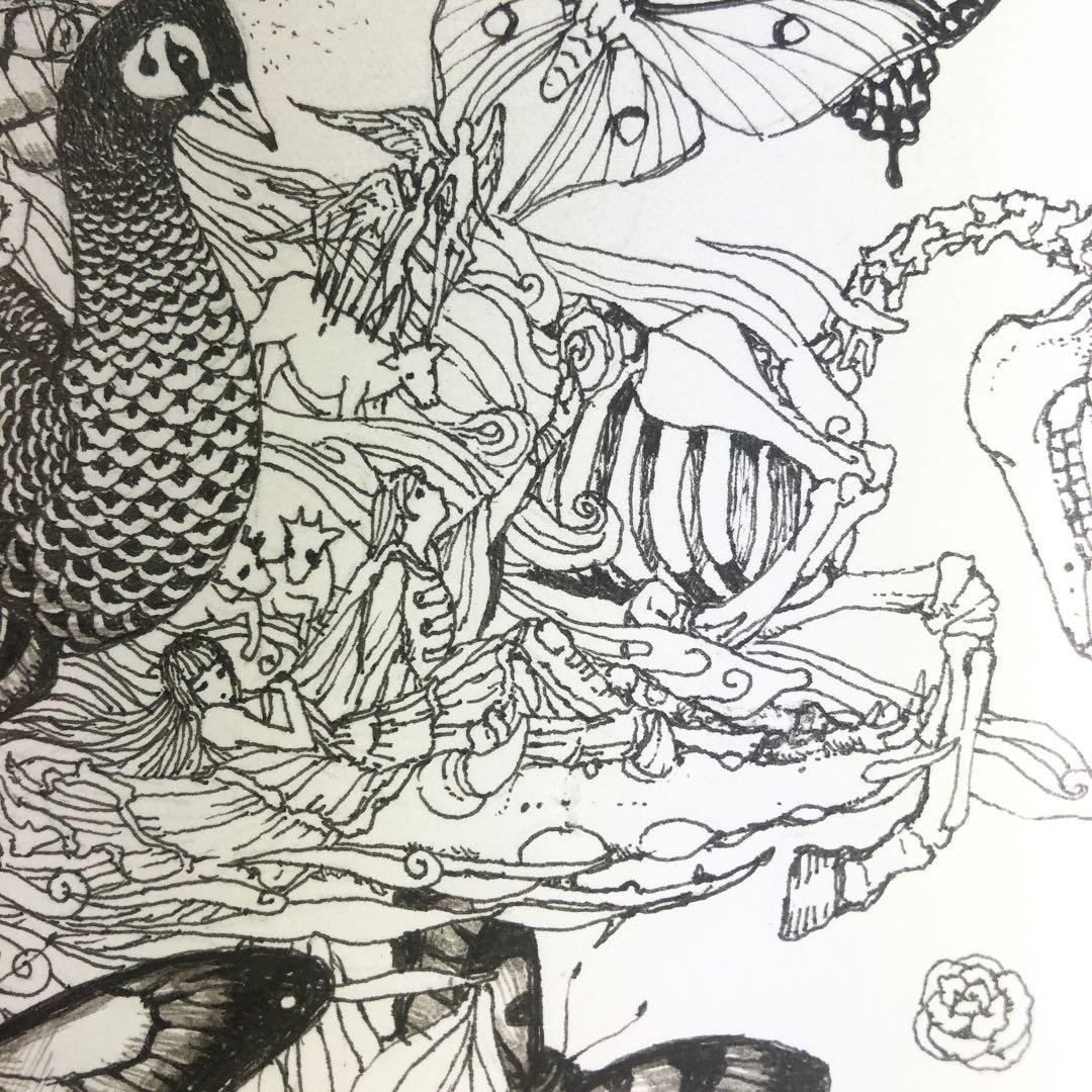 始祖蝶　Ancester’s Butterfly 【肉筆絵画】