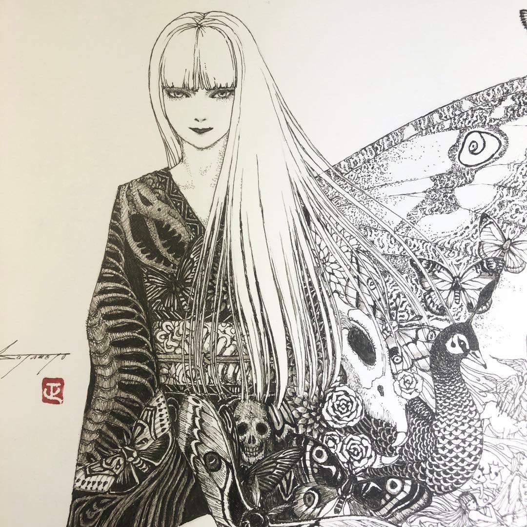 始祖蝶　Ancester’s Butterfly 【肉筆絵画】