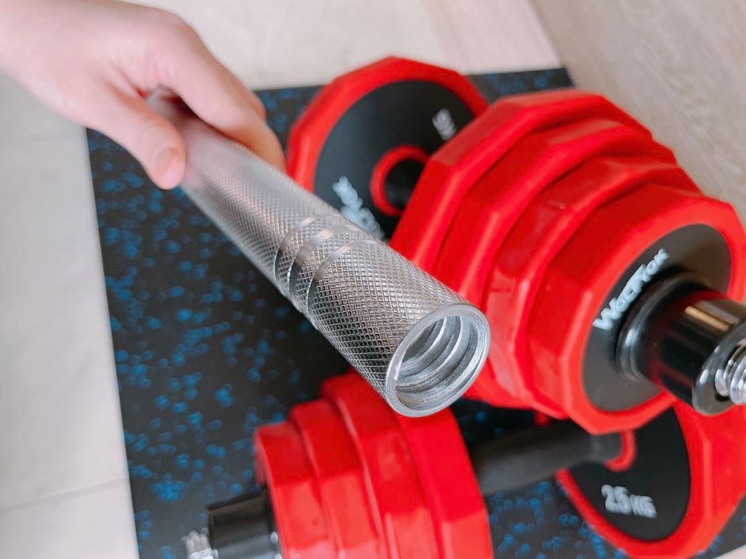 宅トレに最適♪Wolfyok 25kg 可変式ダンベル