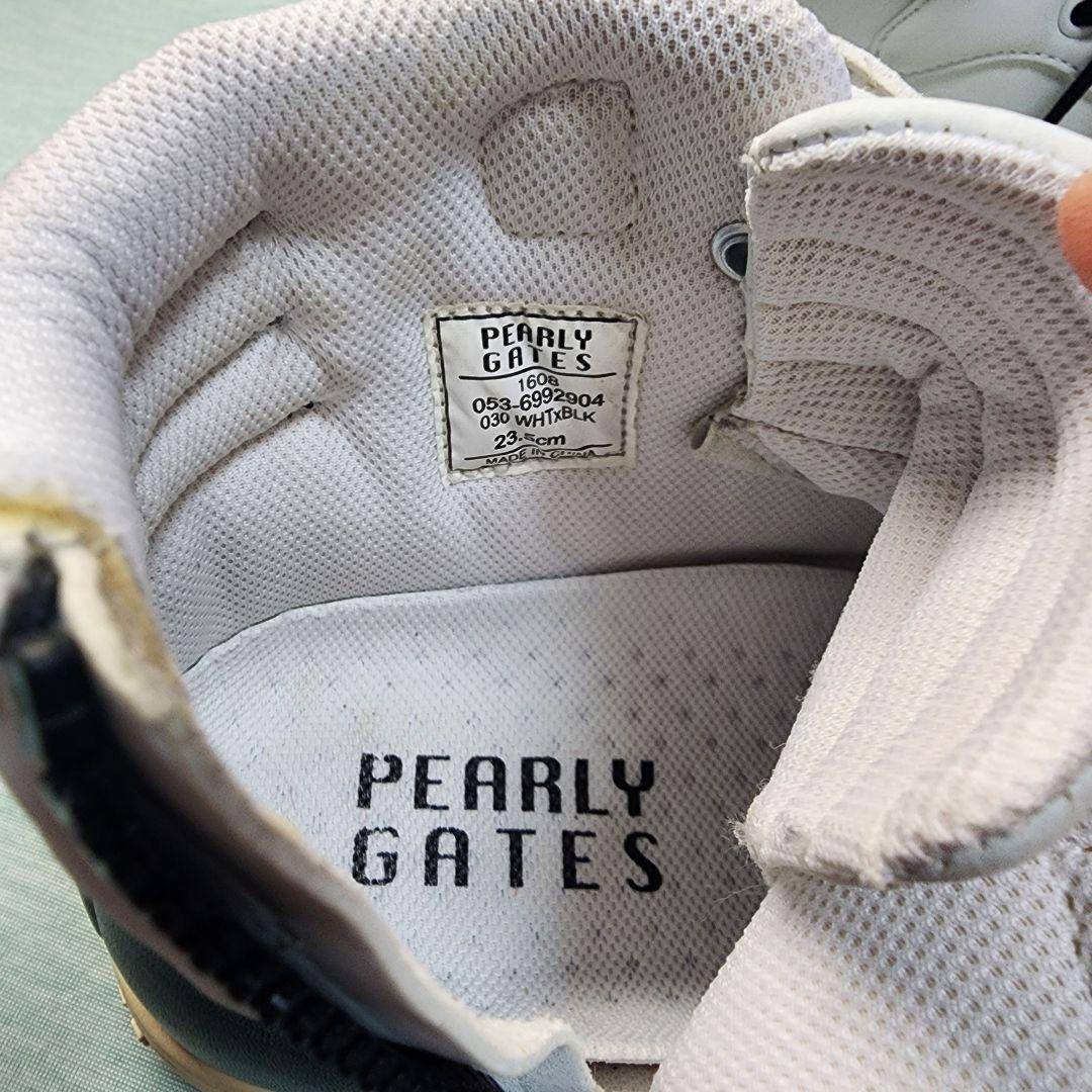 【美品】パーリーゲイツ ゴルフシューズ レディース ハイカット 23.5cm