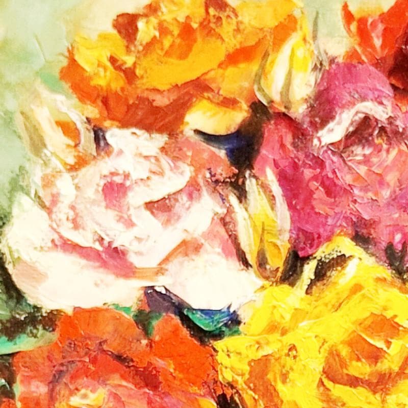 ☆奥谷全弘☆「 薔薇 」油絵　SM