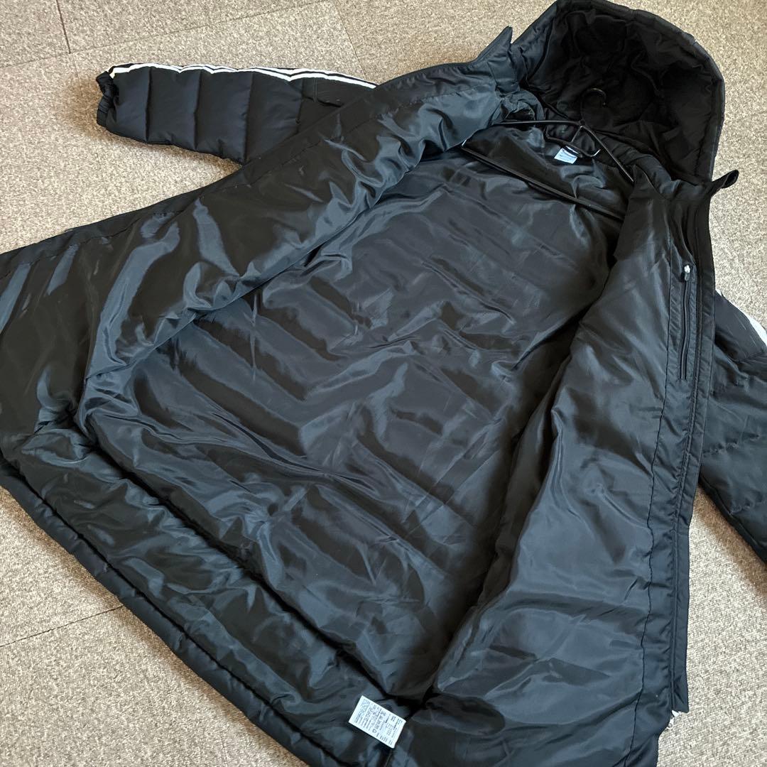 adidas TIRO15 黒 ダウンコート フード付き　ダウン70%