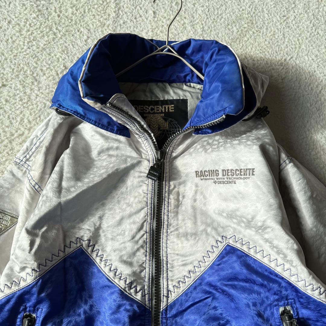 デサント スキーウェア 上下 洗える ウィンタースポーツ 男女兼用 M ブルー
