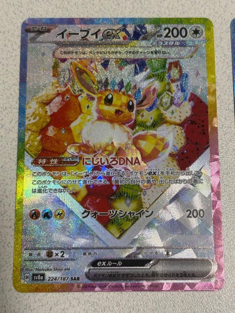 イーブイex 224/187 SARと223/187 SAR テラスタルフェス