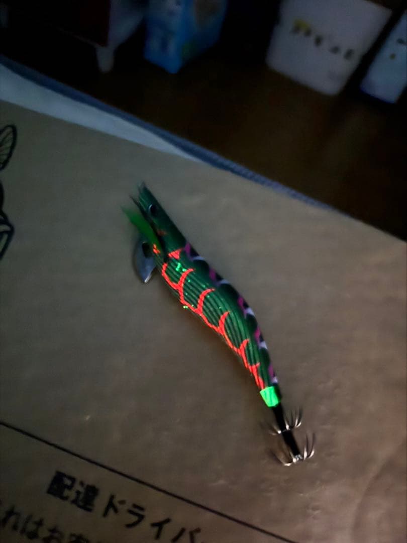 クリックス　クロノ　エギ　3.5号　鬼BERAメタグリーン