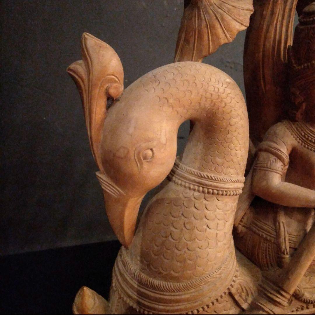 インド 木彫り ヒンドゥー教　骨董　アンティーク