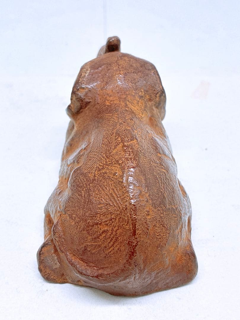 長江録弥作 仔象像 ブロンズ製? 彫像 彫刻家 アート オブジェ 約1.0kg