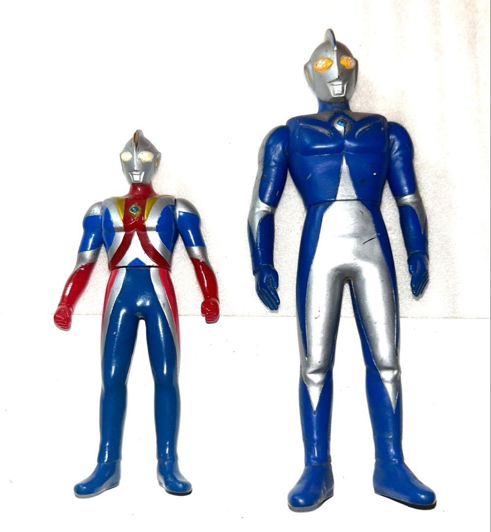 【ビンテージ】 当時物ウルトラマンセブン、エース、コスモス ソフビ