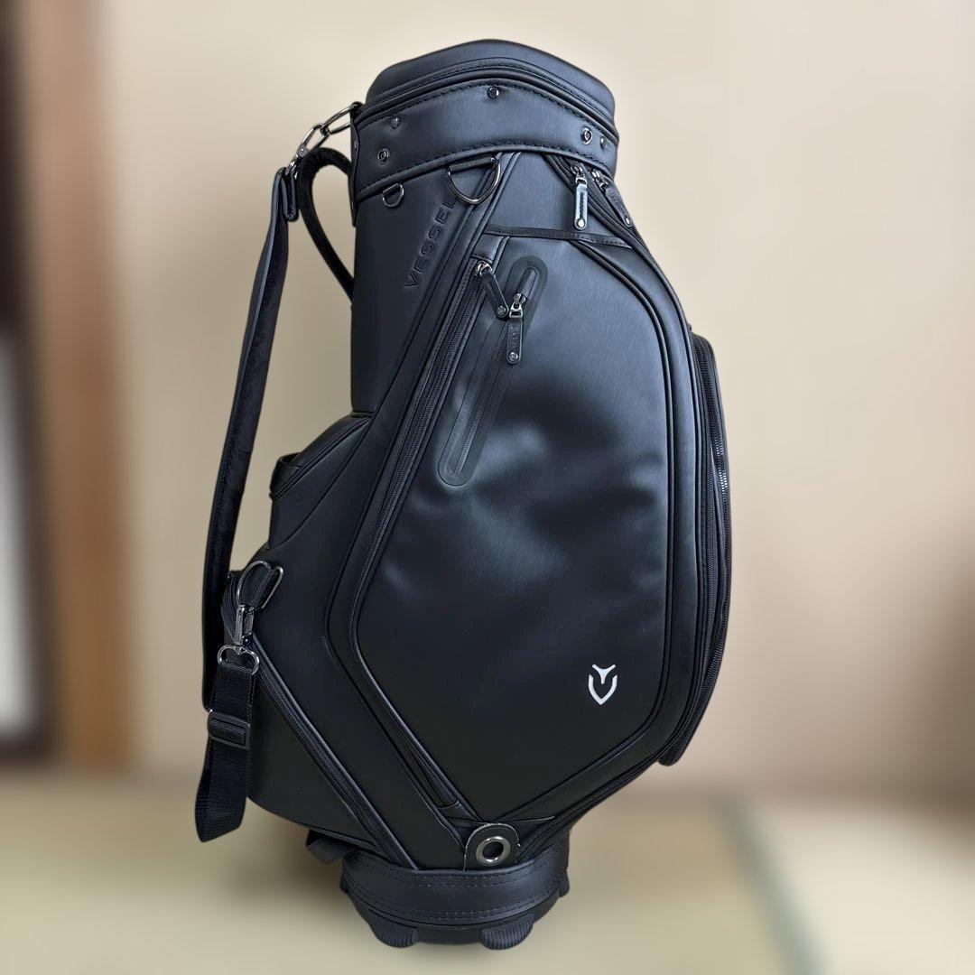 Vessel ブラック キャディバッグ