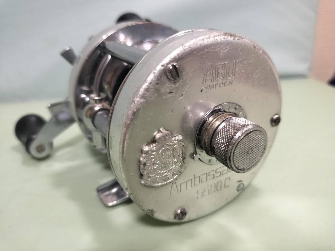 ★訳　アブガルシア　アンバサダー 5500C　ビンテージ　リール シルバー