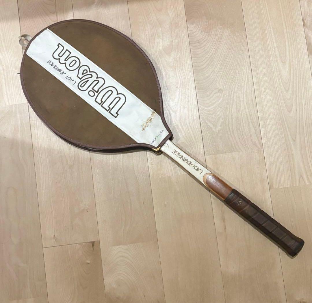 WILSON LADY ADVANTAGE 木製テニスラケット レトロ USA製