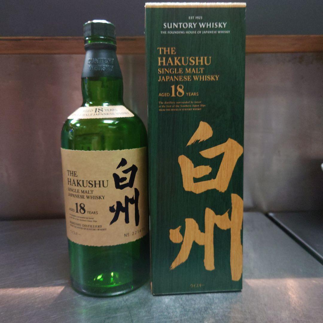 THE HAKUSHU 18年 シングルモルトウイスキー　空瓶