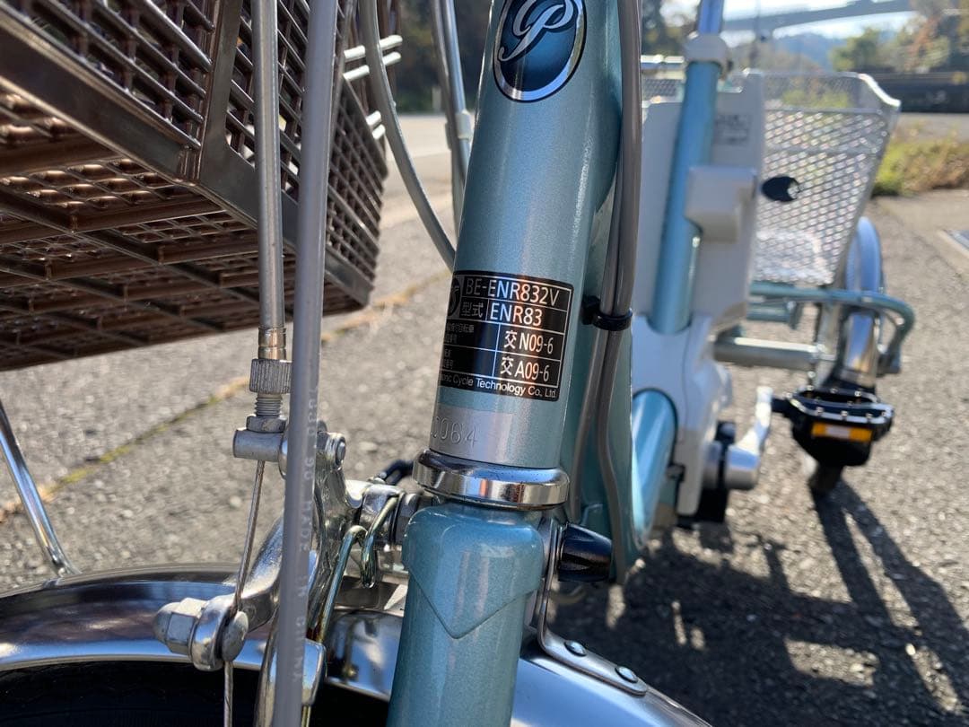 【動作確認済】送料無料 Panasonic 電動アシスト三輪自転車12Ah