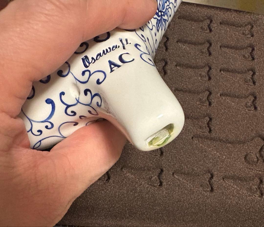 y*＊様 オカリナ　OSAWA μ ミュー　AC管（白磁器）