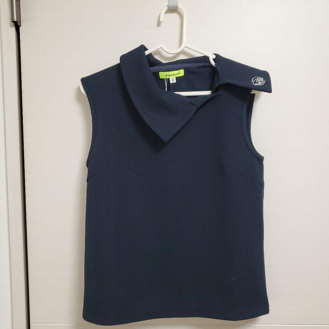 VIVA HEART（ビバハート）ワッフルロールカラーノースリーブ