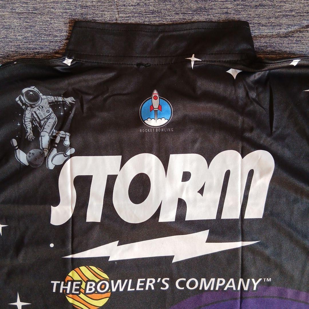 ✨新品✨ボウリングウェア　STORM　サイズXL　ブラック　宇宙人　宇宙飛行士