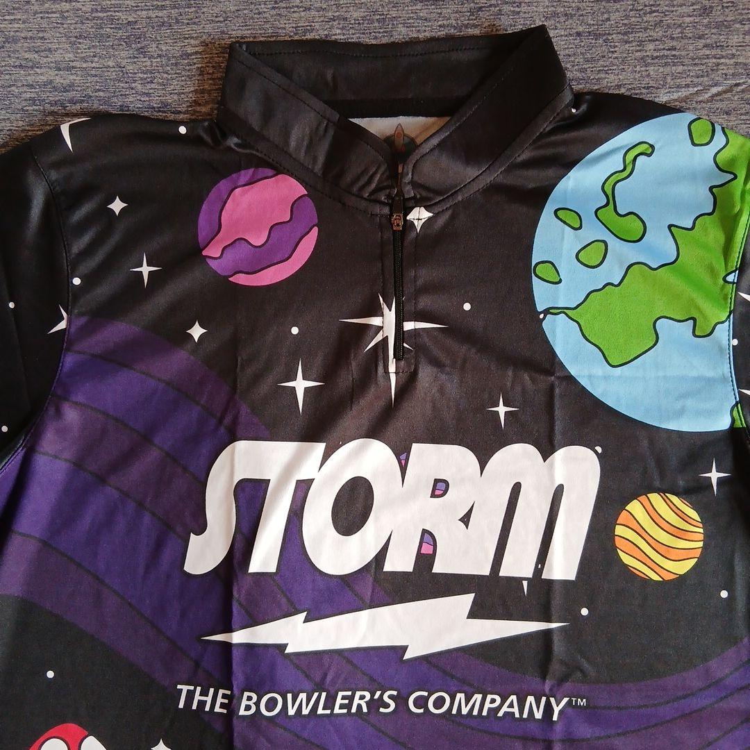 ✨新品✨ボウリングウェア　STORM　サイズXL　ブラック　宇宙人　宇宙飛行士