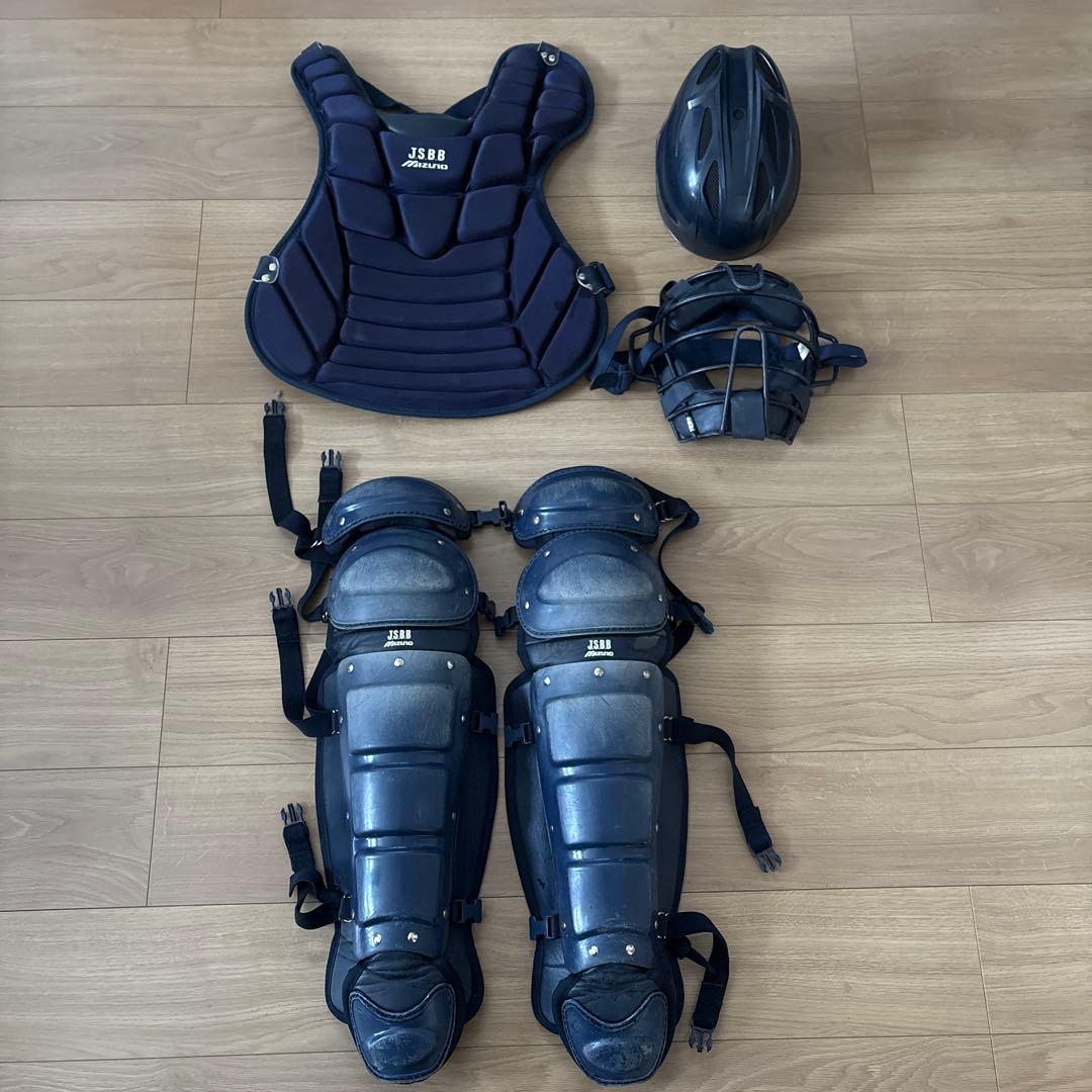 が*わ様 軟式キャッチャー防具一式　ネイビー