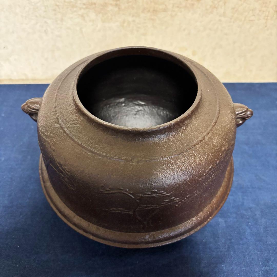 風炉/茶釜/電熱器/唐銅鬼面風炉/野々田製電熱器/敷板/茶道具/お点前道具