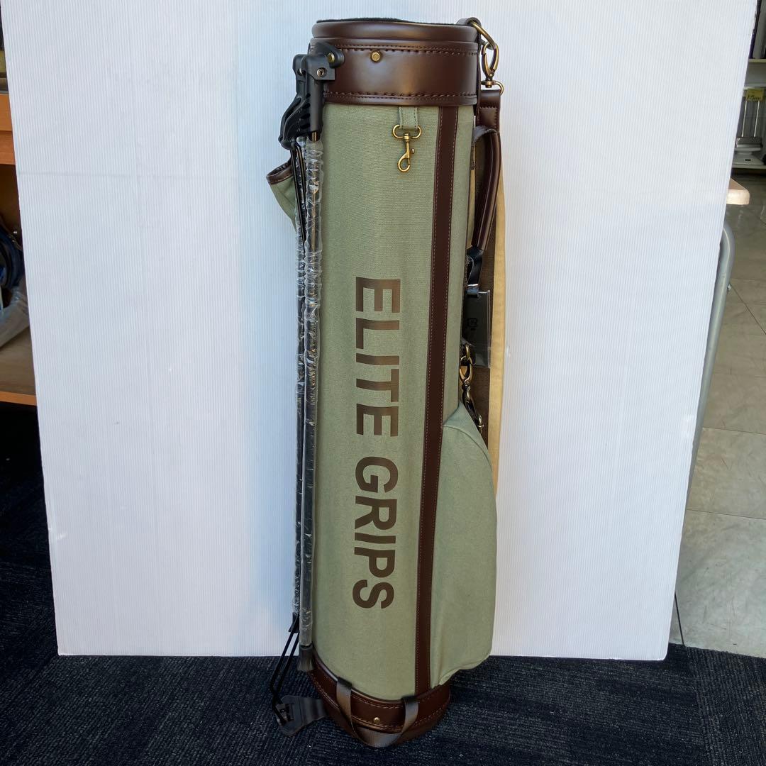 限定　エリートグリップ　スタンド式ゴルフバッグ オリーブグリーン