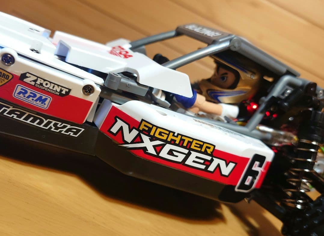 タミヤファイターネクスジェンLEDライト付＆プロポ＆バッテリー充電器新品完成品