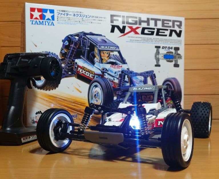 タミヤファイターネクスジェンLEDライト付＆プロポ＆バッテリー充電器新品完成品