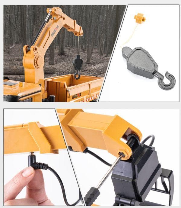 1/14 2.4GHz 26ch 4軸8輪 折り曲げ式 クレーントラックR/C