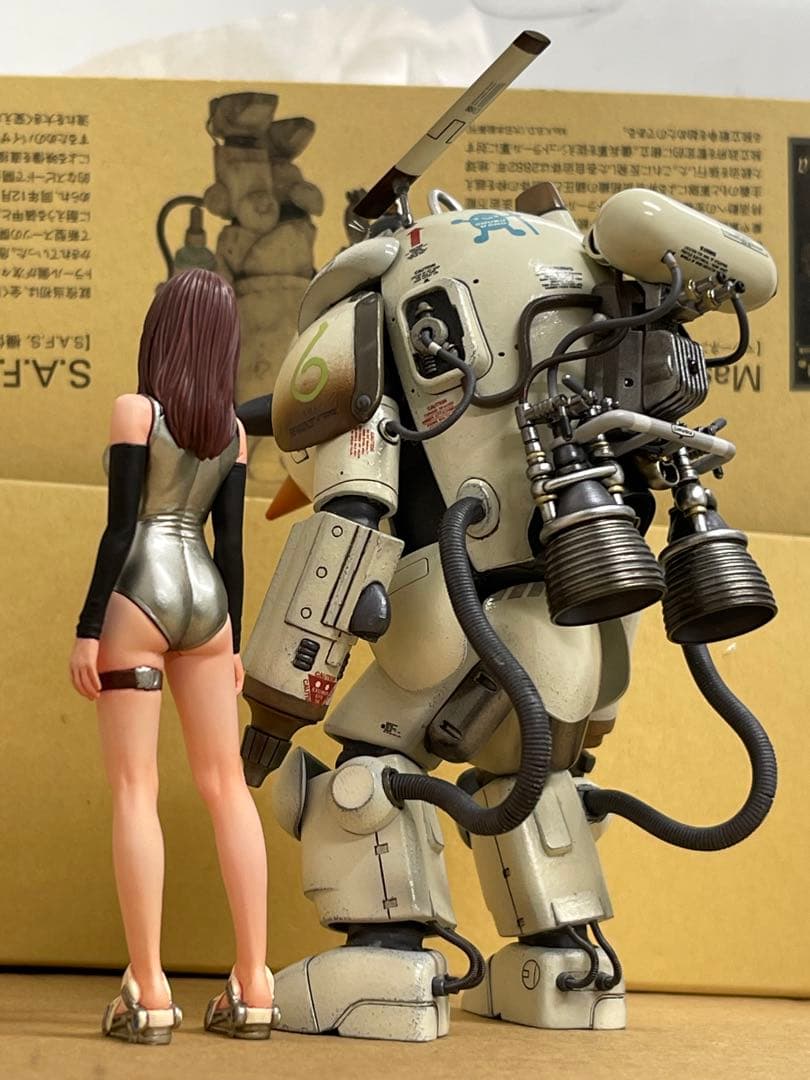 マシーネンクリーガー　ファイアボールにゃふスノウマン&レジンフィギュア完成品