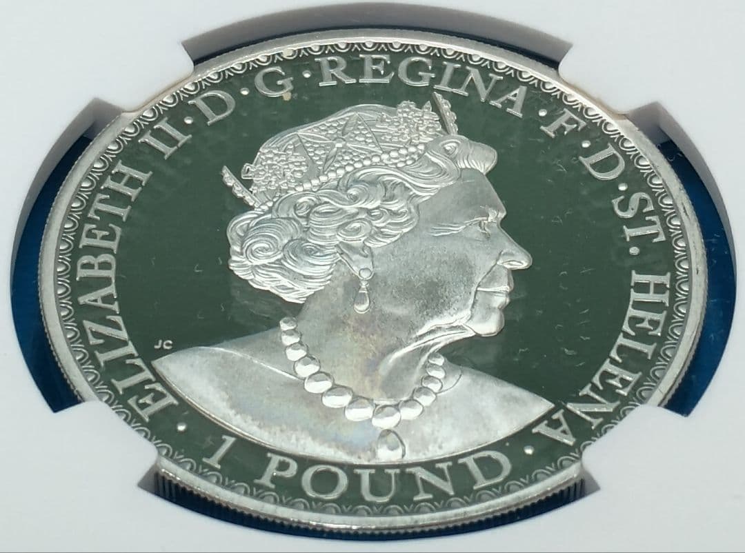 2020 セントヘレナ ウナとライオン 1oz £1 銀貨 NGC PF70UC