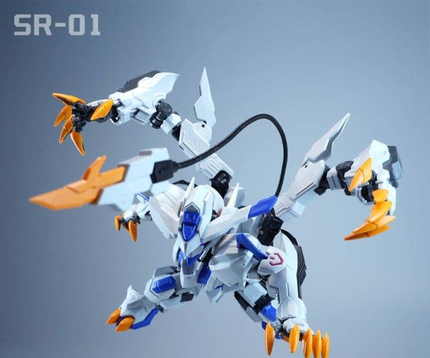 【海外製】バエル　バルバトス似　形態切替可 MGSD相当 発光 組立式プラモデル