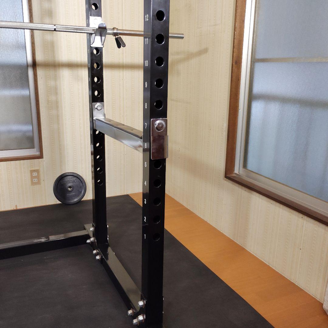 POWERTEC パワーラック ＋ バーベルバー ＋ 全身ミラー ＋ マット