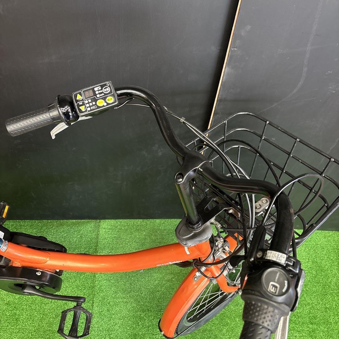電動自転車 YAMAHA PAS Babby オレンジ 3人乗り対応　75⚫️