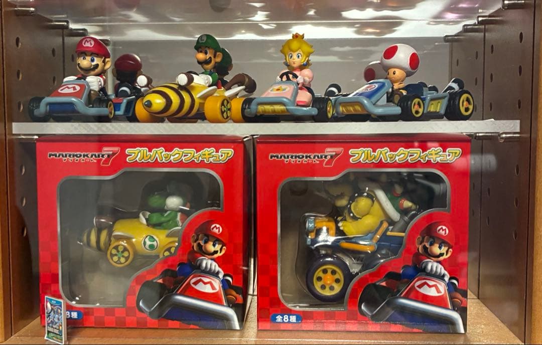 スーパーマリオ　プルバックフィギュア　メインメンバーセット！