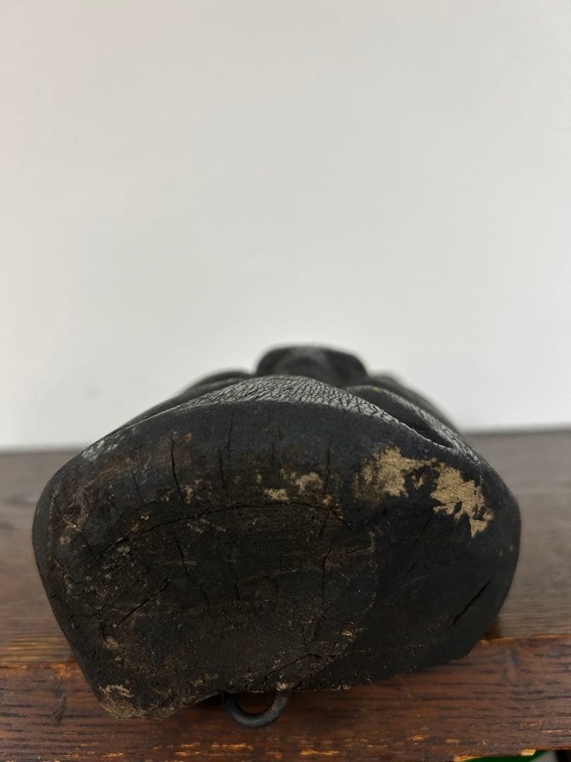 釜神　アンティーク　民俗　木製　仮面　竈神