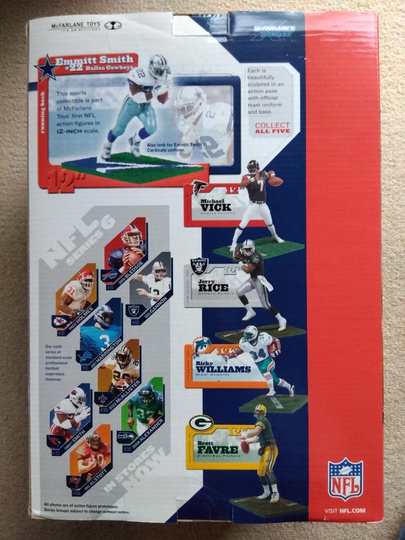 【新品未開封】希少☆NFL　エミット・スミス　フィギュア　アメフト　ペナント付