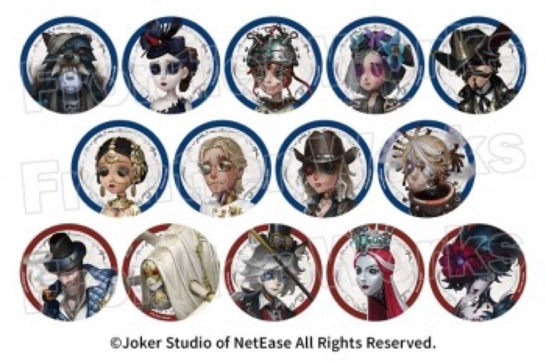 アイデンティティ　第五人格　缶バッジ　設定画SSR Vol.1　20箱セット