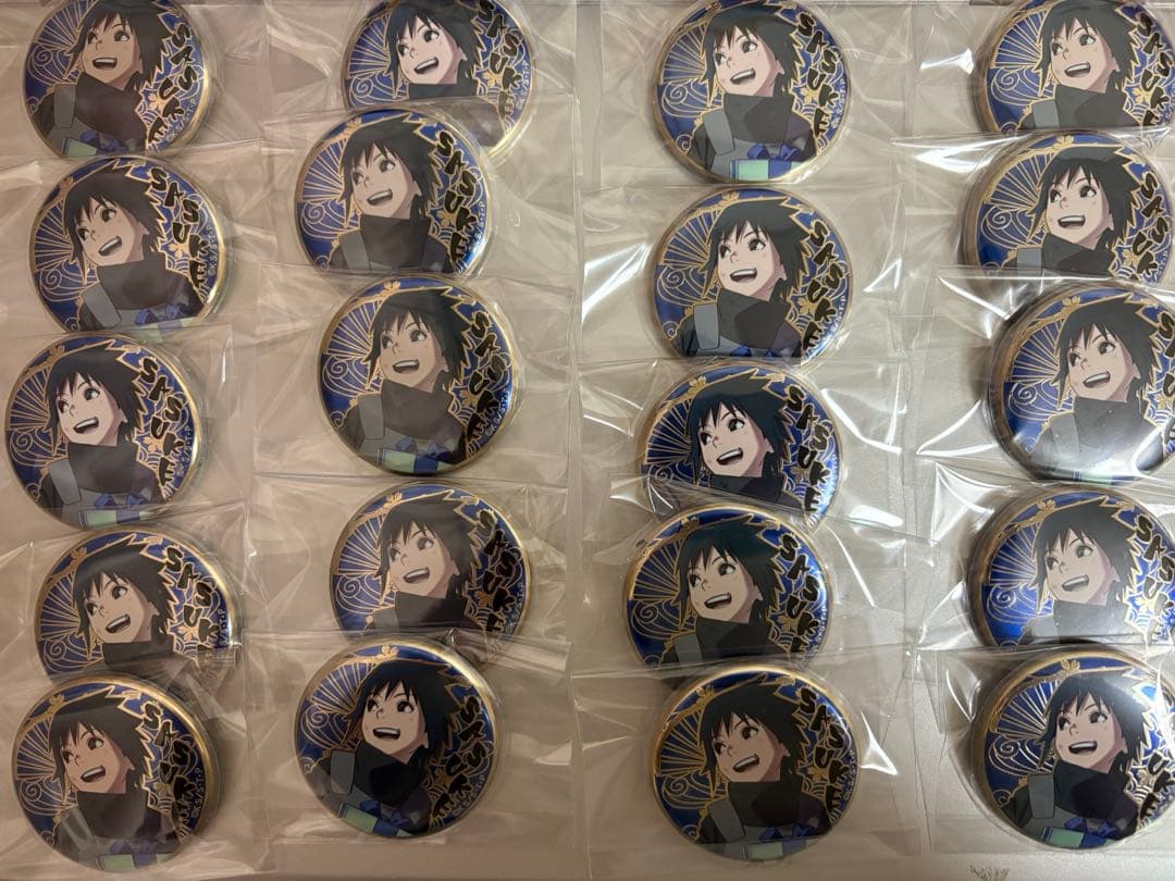 即購入可⭕️ NARUTO うちはサスケ 縁シリーズ 缶バッジ 20点まとめ